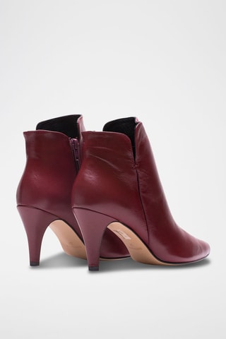 Bottines en cuir Vera - Bordeaux