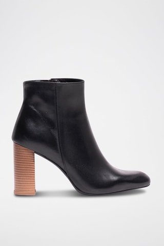 Bottines en cuir Conchita - Noir