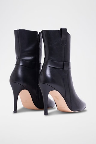 Bottines en cuir - Noir