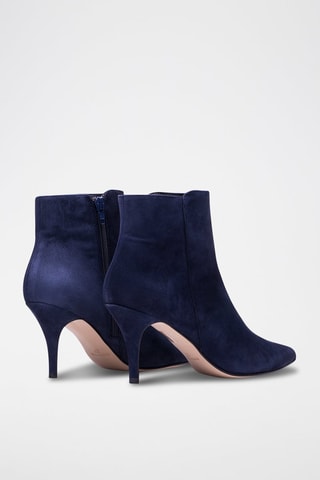 Bottines en nubuck Angelina - Bleu marine