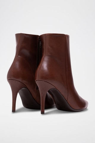 Bottines en cuir nappa Mayra - Marron