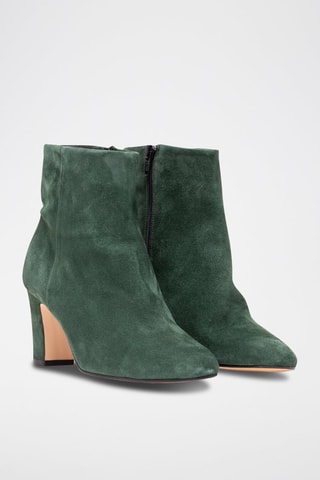 Bottines en nubuck Marilo - Vert foncé