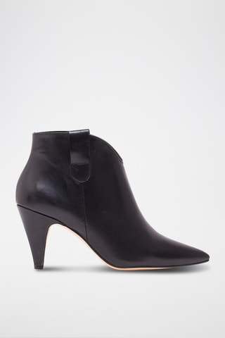 Bottines en cuir Aurelia - Noir