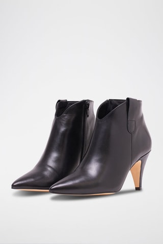 Bottines en cuir Aurelia - Noir