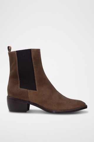 Bottines en cuir - Marron