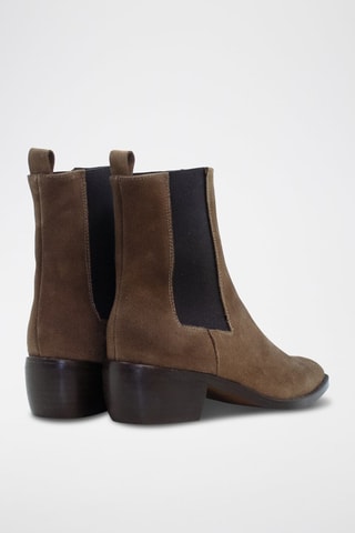 Bottines en cuir - Marron