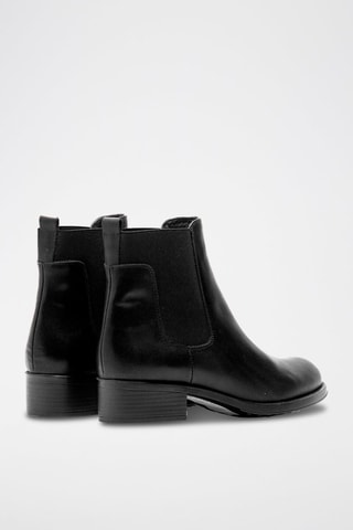 Bottines Chelsea en cuir Noir