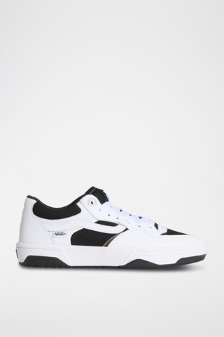 Chaussures de skate en cuir Rowan 2 - Blanc et noir