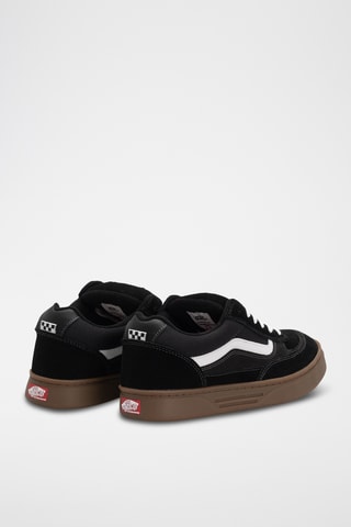 Baskets en nubuck et cuir Skate Estazzo - Noir et blanc