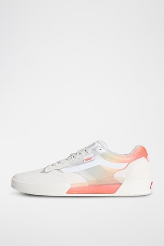 Baskets en cuir Skate AVE 2.0 - Corail et blanc