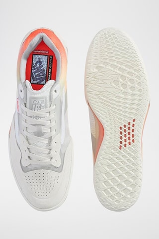Baskets en cuir Skate AVE 2.0 - Corail et blanc