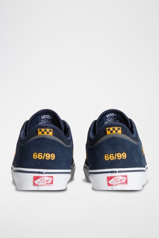 Baskets en nubuck Skate Rowley - Bleu marine et jaune