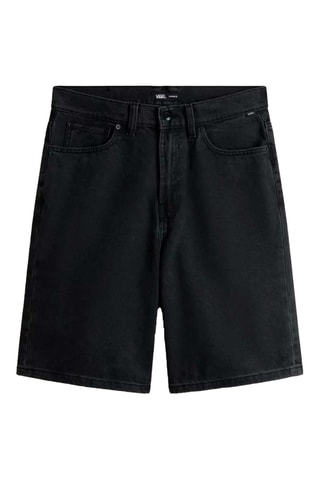 Short loose en jean - Noir