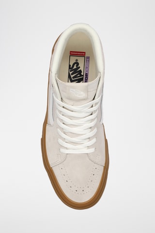 Baskets montantes en cuir Skate SK8-Hi - Gris clair