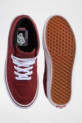 Baskets montantes en nubuck Skate Half Cab - Rouge brique