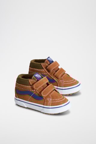 Baskets montantes en cuir MTE SK8-Mid Reissue V - Camel