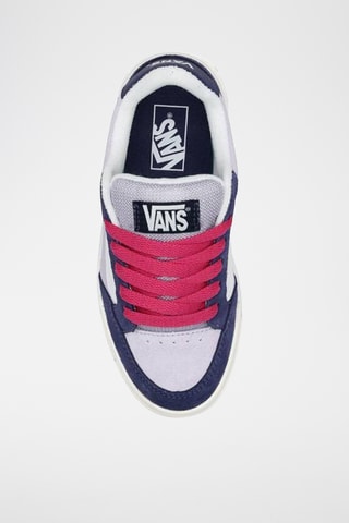 Baskets en nubuck Hylane - Violet et bleu marine