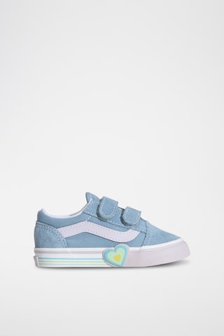 Baskets en nubuck Old Skool V Heart - Ciel