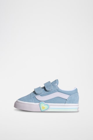 Baskets en nubuck Old Skool V Heart - Ciel