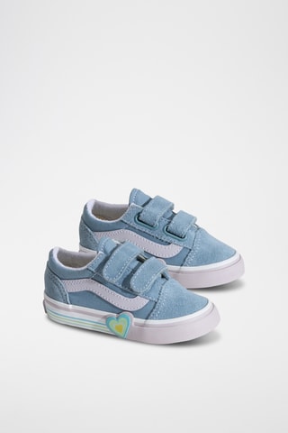 Baskets en nubuck Old Skool V Heart - Ciel