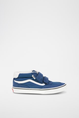 Baskets montantes en cuir Brooklyn Mid V - Bleu marine