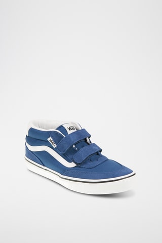 Baskets montantes en cuir Brooklyn Mid V - Bleu marine