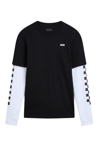 T-shirt trompe-l'œil - Noir