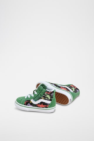 Baskets montantes en cuir SK8-Hi Reissue - Vert