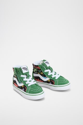 Baskets montantes en cuir SK8-Hi Reissue - Vert