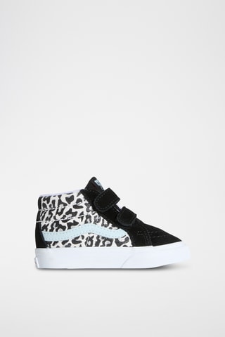Baskets montantes en cuir SK8-Mid Reissue V - Noir et blanc