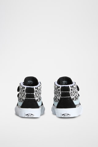 Baskets montantes en cuir SK8-Mid Reissue V - Noir et blanc