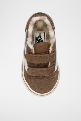 Baskets fourrées en nubuck Old Skool V - Marron foncé