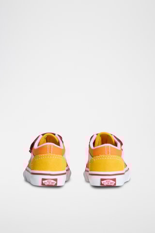 Baskets en cuir Old Skool V - Rouge et orange