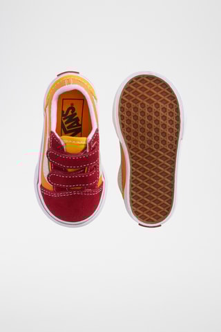 Baskets en cuir Old Skool V - Rouge et orange