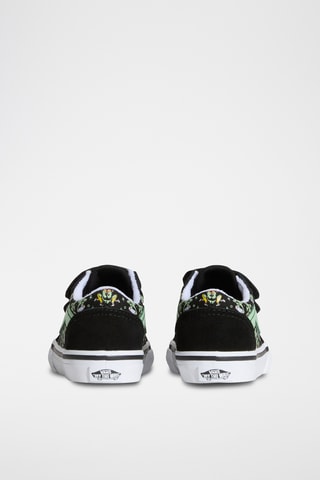 Baskets en nubuck Old Skool V - Noir et vert fluo