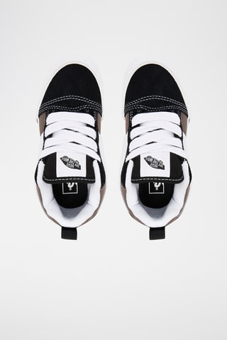 Baskets en nubuck Knu Skool - Noir et gris foncé