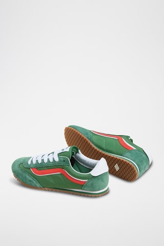 Baskets en cuir Super Lowpro - Vert foncé