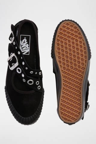 Baskets en nubuck Mary Jane Straps - Noir