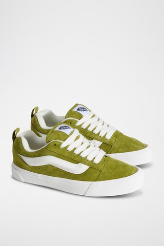 Baskets en nubuck Knu Skool - Vert olive