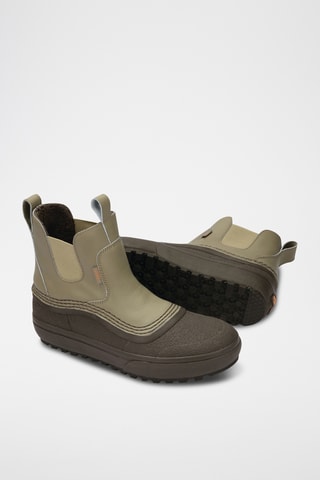 Bottines Chelsea en cuir MTE Standard - Vert d’eau et gris foncé