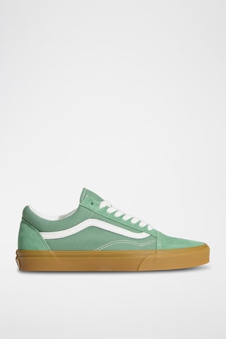 Baskets en cuir Old Skool - Vert et blanc
