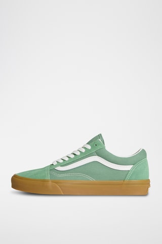 Baskets en cuir Old Skool - Vert et blanc