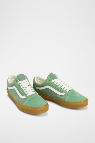 Baskets en cuir Old Skool - Vert et blanc