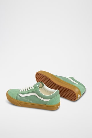 Baskets en cuir Old Skool - Vert et blanc