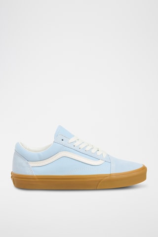 Baskets en cuir Old Skool - Ciel et blanc