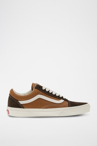Baskets en cuir Old Skool - Beige et marron