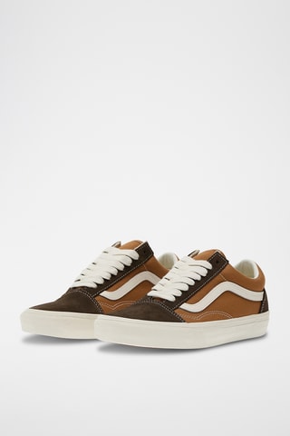 Baskets en cuir Old Skool - Beige et marron