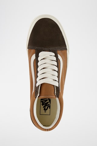 Baskets en cuir Old Skool - Beige et marron
