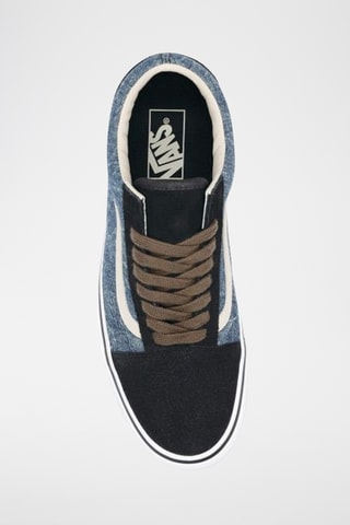 Baskets en cuir Old Skool - Bleu marine