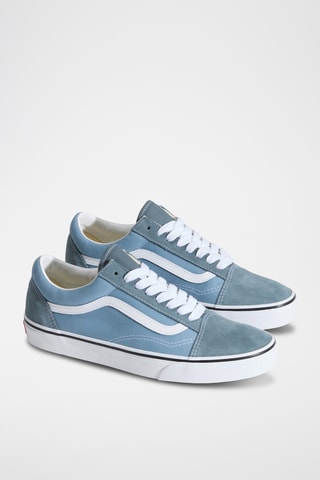 Baskets en cuir Old Skool - Bleu et blanc